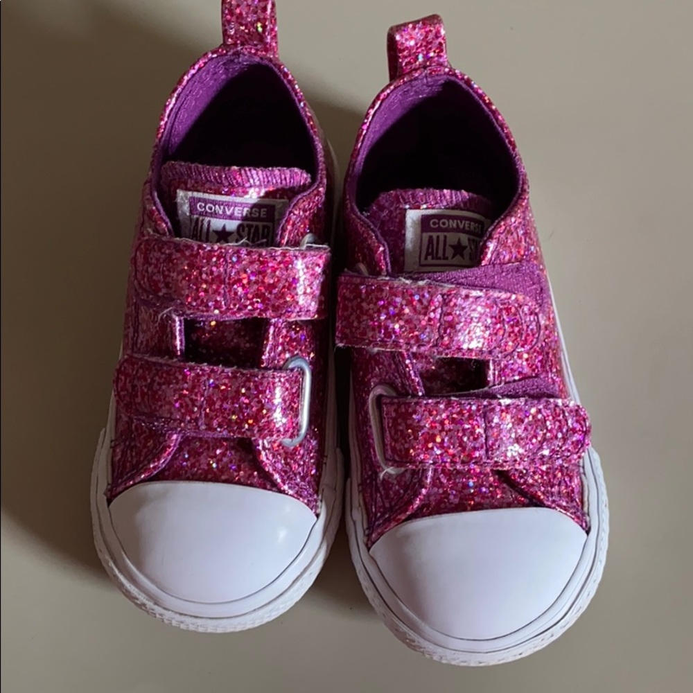 Glittery Pink Converse All Stars